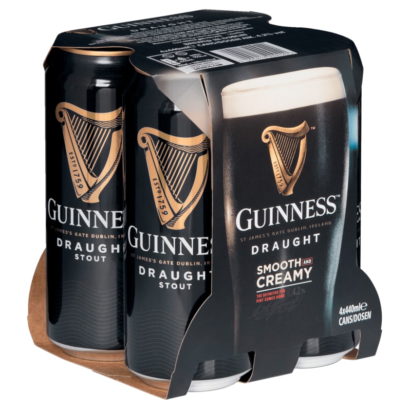 Guinness Irish Draught 4x0,44l
